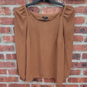 Ann Taylor Brown Women's Blouse